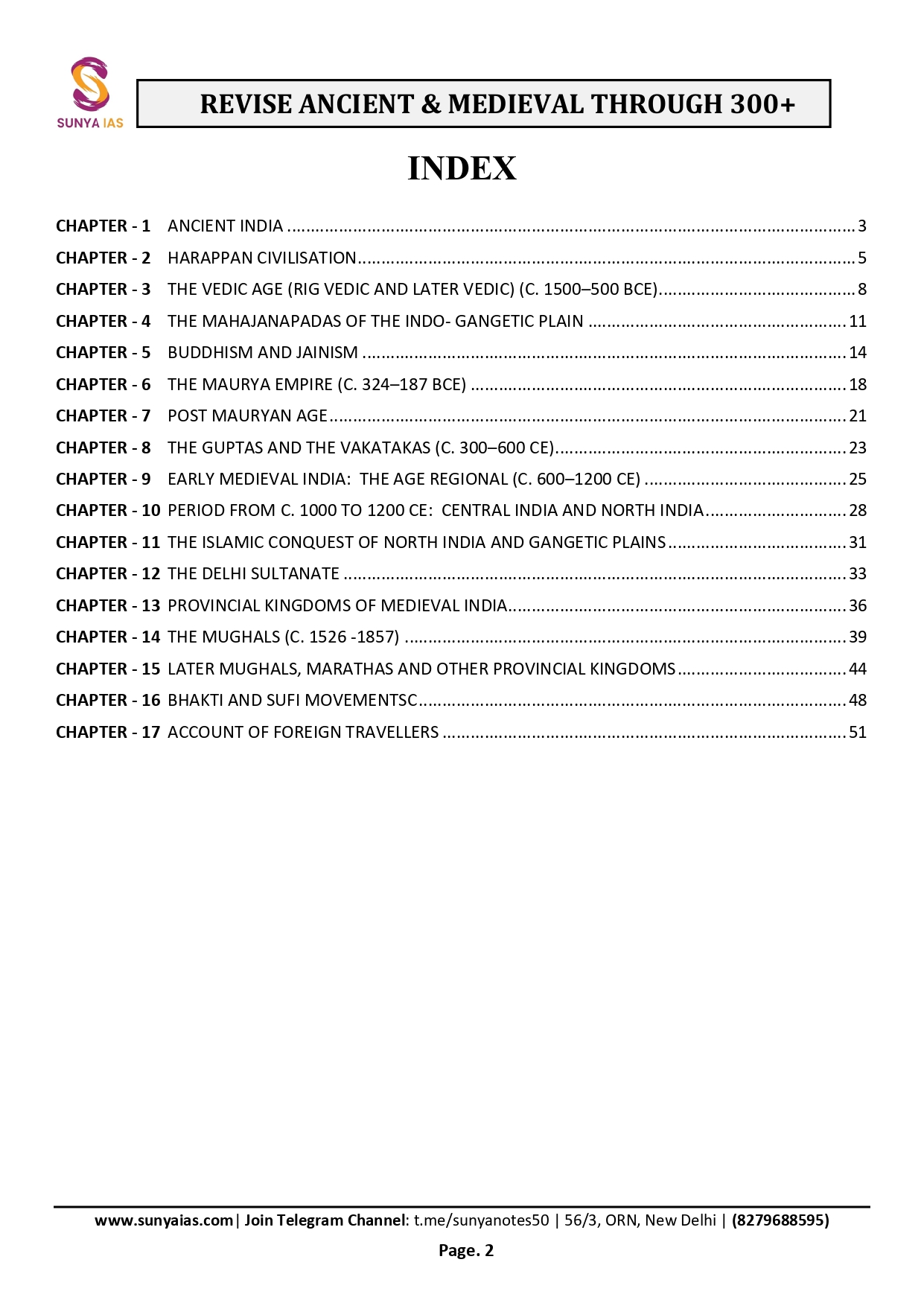 Study Notes Page 1
